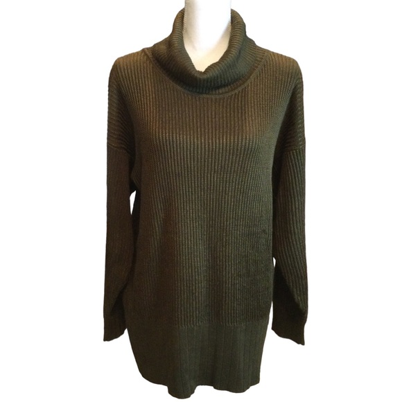 Vintage Fia Italia Hand Loomed Turtleneck Ribbed Sweater Size Small - Picture 2 of 11